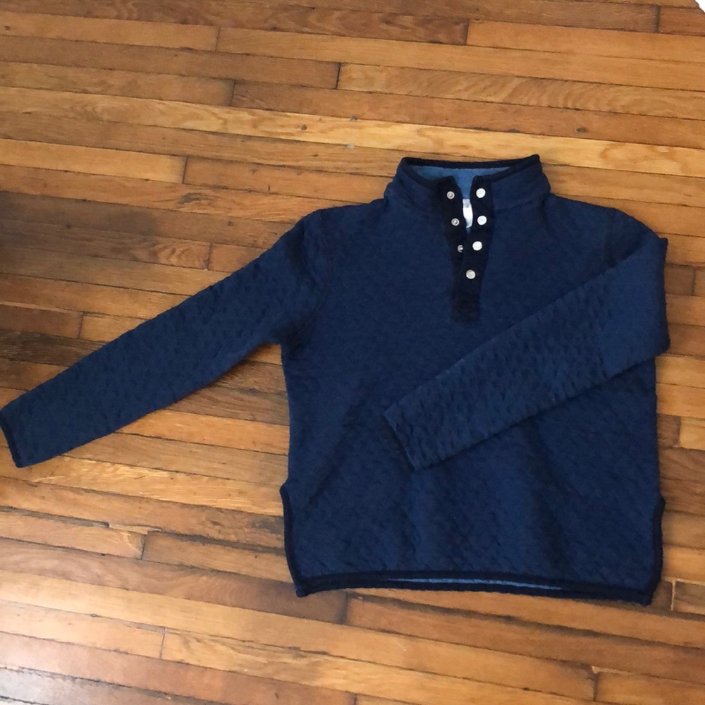 Marine Layer Reversible Pullover with side slits